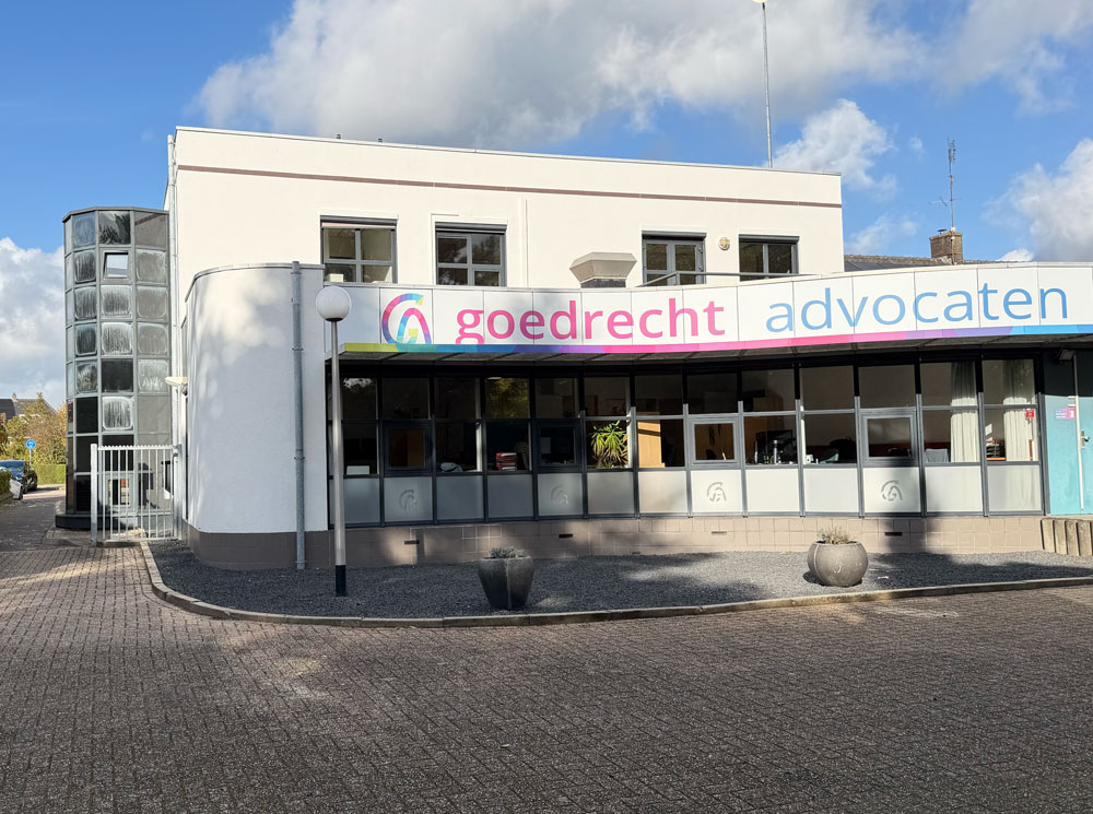 Het kantoorpand van Goedrecht Advocaten aan de Laauwikstraat 8a in Nijmegen-Lent
